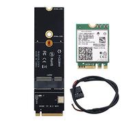 BEEOFICEPENG 5374Mbps WiFi 6E AX210 2.4G/5Ghz/6Ghz pour Bluetooth 5.2 un M Key NVMe SSD Port Network Wlan Adaptateur WiFi