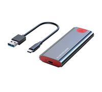 BEEOFICEPENG Boîtier SSD M2 M.2 vers USB 3.1 Gen 2 10 Gbps NVMe pour disque dur NVMe PCIE M Key/ (B+M) Key SSD M2 Boîtier AC