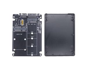 BEEOFICEPENG Carte adaptateur M.2 NGFF MSATA SSD vers 3.0 Carte convertisseur 2 en 1 Carte adaptateur M.2 SSD Boîtier de disque dur externe