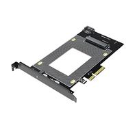 BEEOFICEPENG Carte adaptateur PCIEX4 vers U.2SATA - Extension d'ordinateur compatible avec carte adaptateur X6X8X16