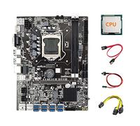 BEEOFICEPENG Carte mère B75 ETH Mining de 8XPCIE Un USB+CPU+6Pin Un Double 8Pin+ + Commutateur LGA1155 Carte Mère B75