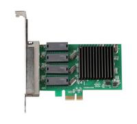 BEEOFICEPENG Carte réseau PCI-E 4 ports Gigabit puce PCI-E RTL8111H 1000 Mbps RJ45 LAN contrôleur réseau