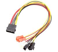 BEEOFICEPENG Connecteur Adaptateur Alimentation Ventilateur de 4 broches Molex à 3 broches Ventilateur de refroidissement 12 V 7 V 5 V