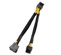 BEEOFICEPENG Double 4 Broches IDE Molex vers GPU Double 8 Broches (6 + 2) Câble d'alimentation à Broches Adaptateur de Carte D'Affichage VidéO Graphique PCI-E PCI