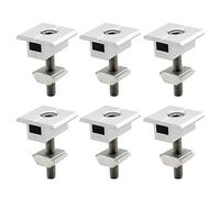 BEEOFICEPENG Lot de 10 supports de panneau solaire à clip central de 35 mm en forme de T pour module PV réglable en hauteur pour toits de camping-car