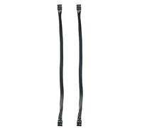 BEEOFICEPENG Lot de 2 câbles audio HD 9 broches mâle vers femelle pour PC DIY Noir 30 cm