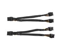 BEEOFICEPENG Lot de 2 câbles répartiteurs en Y pour GPU PCIe 8 broches femelle vers 2 x 8 broches (6+2) mâles PCI 20 cm