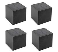 BEEOFICEPENG Lot de 4 appliques murales solaires étanches pour cour, balcon, clôture