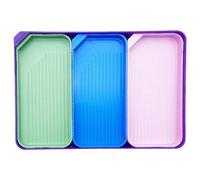 BEEOFICEPENG Lot de 4 plateaux à outils pour peinture avec diamants et kits d'accessoires matériels artistiques avec diamants de taille