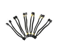 BEEOFICEPENG Lot de 6 adaptateurs PCI-E 8 broches femelle vers 8 broches (6 + 2) mâles pour carte graphique