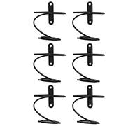 BEEOFICEPENG Lot de 6 porte-bouteilles mural - Porte-bouteilles pour vin rouge, porte-bouteilles à vin en métal