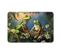 BEEOFICEPENG Paillasson extérieur, de Nombreuses Grenouilles chantent sur Les Branches imprimées, paillasson antidérapant pour entrée intérieure, Tapis de Patio extérieur 40 x 60 cm