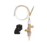 BEEOFICEPENG Robinet de contrôle de radiateur de Patio capteur de thermocouple bouton interrupteur d'échappement propane GPL contrôle puits ensemble portes pilote de sécurité
