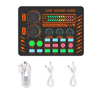 BEEOFICEPENG S25 Carte son Audio Mixing Console Pièces Professionnel Live Broadcast Equipment Téléphone Ordinateur Universel