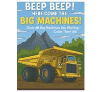Beep Beep! Here Come the Big Machines!: Over 40 Big Machines Are Waiting - Color Them All!