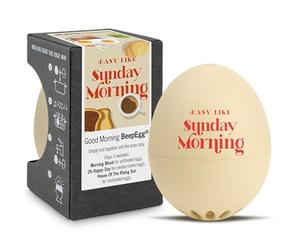 BeepEgg Bonjour - Minuteur Chantant pour la Cuisson des œufs - Cuiseur d’œufs 3 cuissons - Joue « Bonjour, chagrins d’Amour » - Œuf de Cuisson Amusant - Minuteur Musical - PiepEi