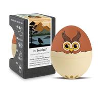 Hiboux PiepEi - Minuteur à œufs chantant pour la cuisson - Cuiseur à œufs pour 3 niveaux de dureté - Cadeaux chouettes mignonnes - Œuf de cuisine amusant - Eggtimer musical Brainstream