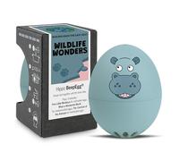 Hippo PiepEi - Minuteur à œufs chantant pour la cuisson - Cuiseur à œufs pour 3 niveaux de dureté - Cadeau d'hippopotame mignon - Œuf de cuisine amusant - Eggtimer musical - Brainstream