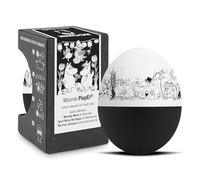 BeepEgg Moomin Noir & Blanc - Minuteur Chantant pour la Cuisson des œufs - Cuiseur d’œufs 3 cuissons - Classique du Dessin animé finlandais - Œuf de Cuisson Amusant - Minuteur Musical - PiepEi