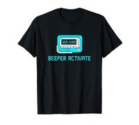 Beeper Activate Années 90 Nostalgie Pager Retro Tech Amateur T-Shirt
