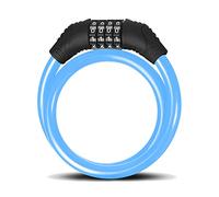 Beeper - Antivol trottinette électrique & vélo à code personnalisable ME129 (Bleu, 60cm)