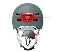 Beeper - BEEPER Casque Velo, Trottinette avec Feux Avant et Arriere integres ME135