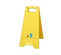 Beeper - Chevalet Balise de signalisation pliable Lots - Lot de 5, Sticker - Nu