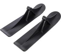 BEEPER Kit de Transformation Snowscoot - Paire de Patins de Ski pour Trottinette Enfant - Installation Facile - Résistant jusqu'à -20°C - Noir