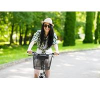 BEEPER - Panier en métal Noir pour vélos & trottinettes Support de Fixation - Support de Fixation Guidon pour vélos