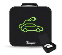 BEEPER Sac de Rangement & Transport Semi-Rigide pour Câble Recharge VE (Rond, Carré, Rectangulaire) | Housse Étanche Oxford | Organisateur Coffre Voiture Hybride (CARRÉ)