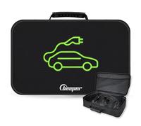 BEEPER Sac de Rangement & Transport Semi-Rigide pour Câble Recharge VE (Rond, Carré, Rectangulaire) | Housse Étanche Oxford | Organisateur Coffre Voiture Hybride (RECTANGULAIRE)