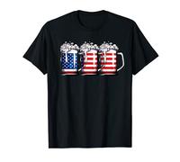 Beer 4th Of July Men Women USA American Flag Drinking Mug T-Shirt