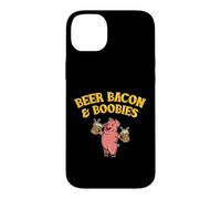 Beer Bacon & Boobies Pig Lover Funny Foodie Things I Love Coque pour iPhone 14 Plus