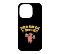 Beer Bacon & Boobies Pig Lover Funny Foodie Things I Love Coque pour iPhone 14 Pro