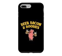 Beer Bacon & Boobies Pig Lover Funny Foodie Things I Love Coque pour iPhone 7 Plus/8 Plus
