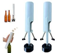 Beer Bottle Mortar Bottle Opener, 51mm Mortar Beer Bottle Opener, Automatic Mortars Bottle Openers, Hands-Free Push Down Design, for Home, Bar, Party and Other Occasions (2Pcs)