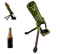 Beer Bottle Mortar Bottle Opener,Novelty Cap-Launching Desk And Bar Accessory,Hands-Free Push Down Opener Space For Home Party Bar Gifts For Men Father'S Da（330ml Beer Bottle)