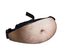 Beer Gut Fanny Pack, Funny Belly Bag, Novelty Realistic 3D Waterproof Fanny Pack, Unique Gag Gift for Men Women (A-2)