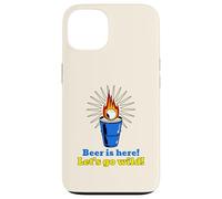 Beer is Here Let's Go Wild (Graphique Beer Pong) Coque pour iPhone 13