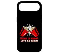 Beer is Here Let's Go Wild (Graphique Beer Pong) Coque pour iPhone Air