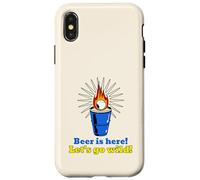 Beer is Here Let's Go Wild (Graphique Beer Pong) Coque pour iPhone X/XS