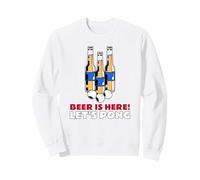 Beer is Here Let's Pong (Graphique du Jeu de bière) Sweatshirt