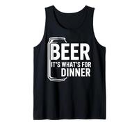 Beer It's What's For Dinner - Citation amusante pour les amateurs de bière Débardeur