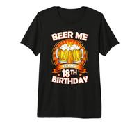 Beer Me It's My 18th Birthday 18 Years Old Party Celebration T-Shirt Haut de Gamme