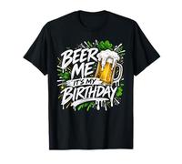 Beer Me It's My Birthday St Patrick's Day Shamrock Party T-Shirt