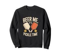 Beer Me It's Pickle Time Pickleball Amusant Sweatshirt