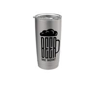 Beer Me Now! Verre à bière humoristique Gobelet isotherme en acier inoxydable double paroi