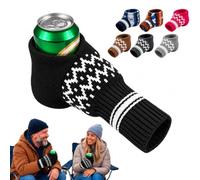 Beer Mitten Gloves Funny ,White Elephant Gifts Holder Knit Stitched | Insulating Bottle Accessories Keep Hands Warm During Campfire Gatherings Tailgating Parties Amusingnovelty Present for Adult