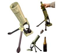 Beer Mortar Bottle Opener, 51mm Funny Beer Bottle Opener, Hands Free, Tactical Cork Launcher for Home, Parties, Bars, Office, Decoration (A)