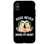 Beer Never Broke My Heart Flower Brew Craft Coque pour iPhone X/XS